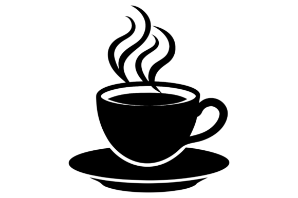 Black Silhouette Coffee Cup Embroidery Design Review
