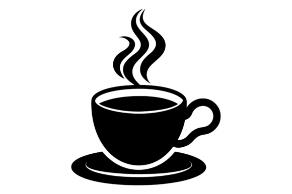 Black Silhouette Coffee Cup Embroidery Design Review