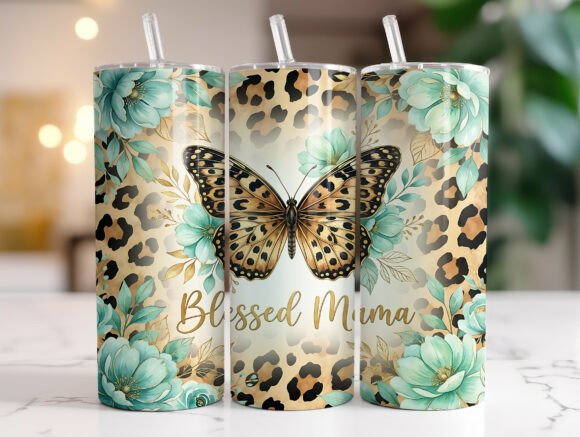 Blessed Mama Butterfly 20oz Tumbler Wrap Review