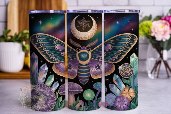 Celestial Moth Moon Fantasy Tumbler Review