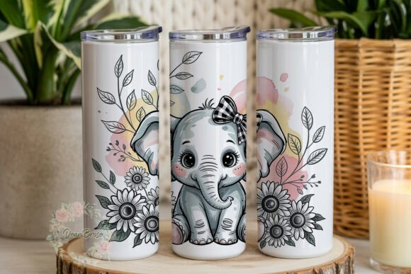 Cute Elephant Sunflower 20oz Tumbler Review