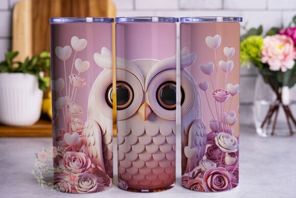 Cute Owl Pink Floral Tumbler Wrap Review