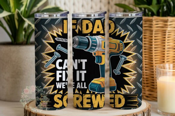 Dad Fix It Tool Humor 20oz Tumbler Wrap Review