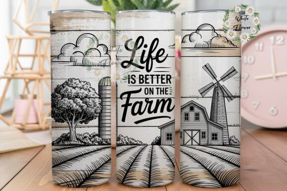 Farm Life Rustic Wood 20oz Tumbler Wrap Review