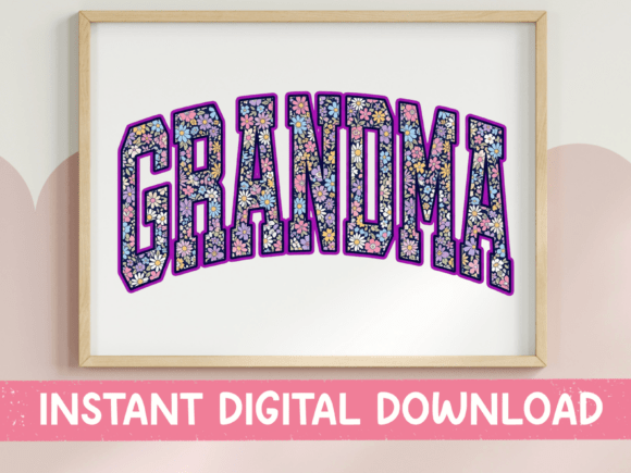 Floral Grandma Arched SVG PNG Review