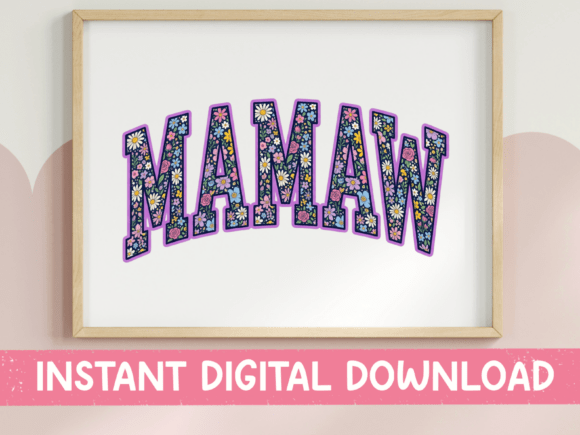 Floral Mamaw Arched SVG PNG Review