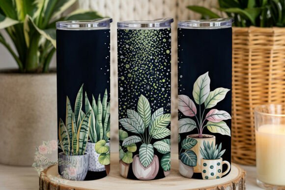 Glitter Potted Plants 20oz Tumbler Wrap Review