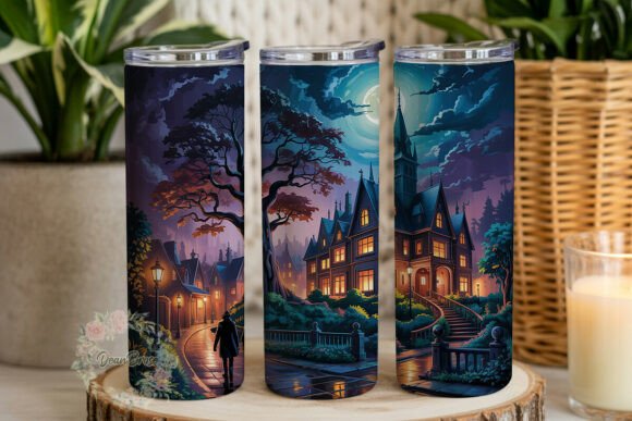 Gothic Night Village 20oz Tumbler Wrap Review