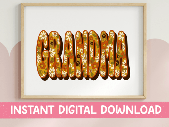 Grandma Floral Bubble Letters SVG Review