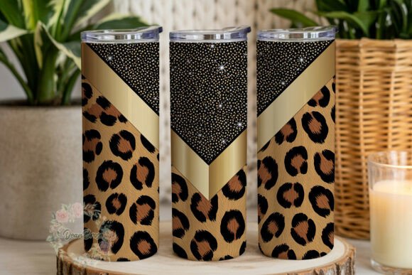 Leopard Gold Glitter V 20oz Tumbler Wrap Review