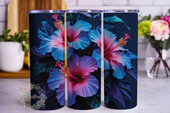 Luminous Tropical Hibiscus Tumbler Wrap Design Review