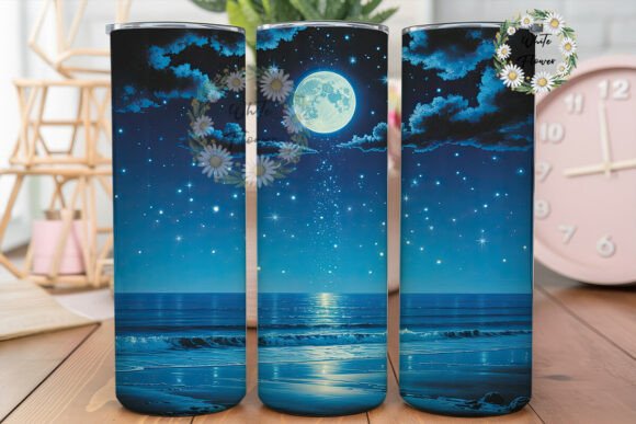 Moonlit Ocean Beach 20oz Tumbler Wrap Review