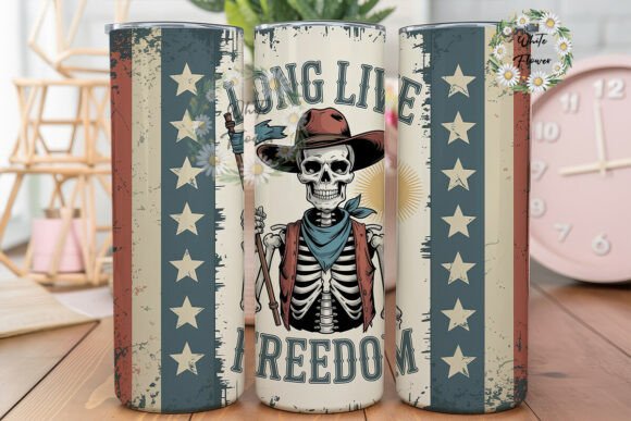 Patriotic Skeleton Tumbler Wrap Review