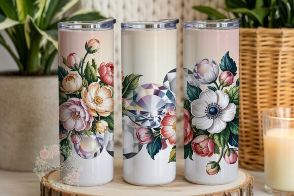 Pink Floral Gemstone 20oz Tumbler Wrap Review