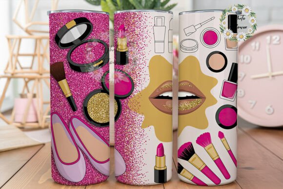 Pink Glitter Makeup 20oz Tumbler Wrap Review