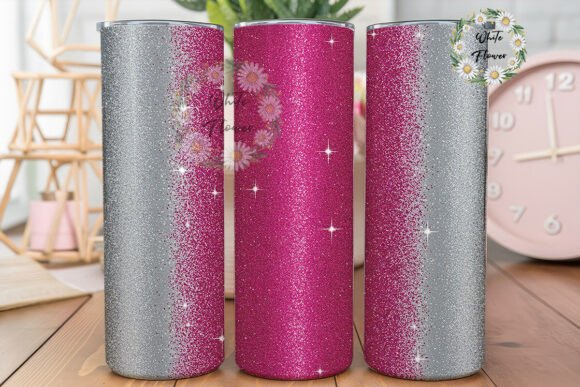 Pink Silver Glitter Ombre 20oz Tumbler Review