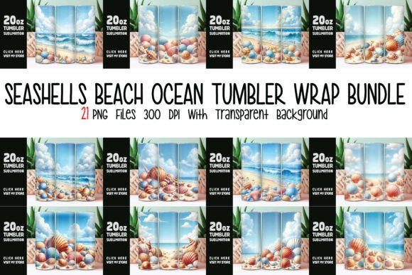 Seashells Beach Ocean Tumbler Wrap Bundl Review