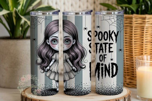 Spooky Doll Glitter 20oz Tumbler Wrap Review