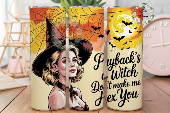 Spooky Witch Payback 20oz Tumbler Wrap Review