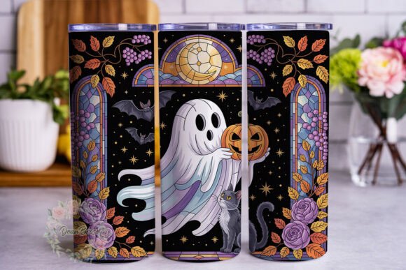 Stained Glass Halloween Tumbler Design Review