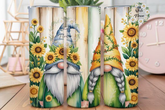 Sunflower Gnome Wood Plank 20oz Tumbler Review