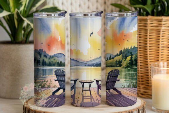 Sunset Lake View 20oz Tumbler Wrap Review