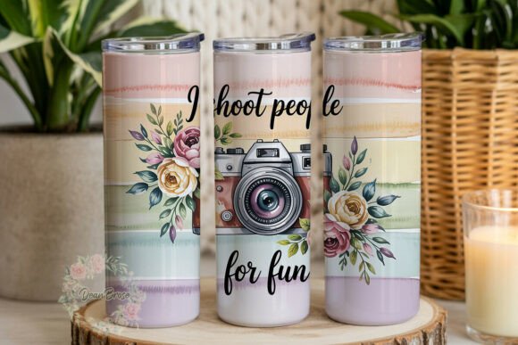 Watercolor Camera Floral 20oz Tumbler Review