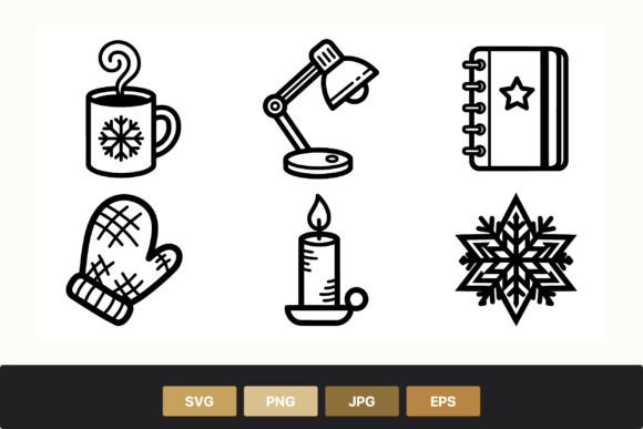 Winter Icons Cup Mitten Candle Lamp