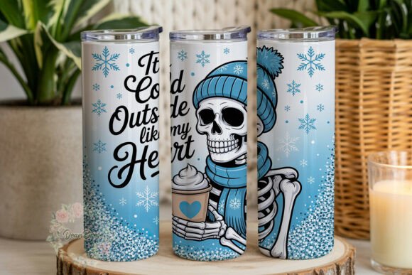 Winter Skull Coffee 20oz Tumbler Wrap Review